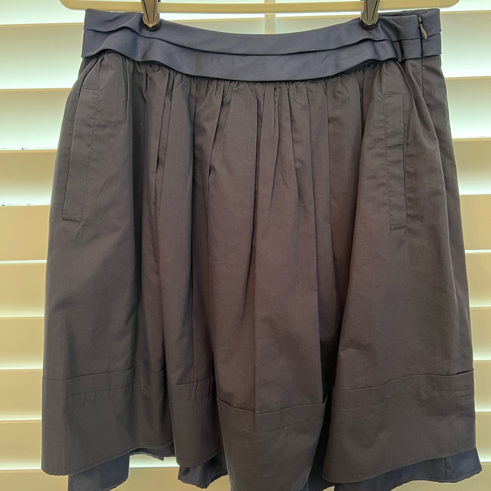 Etro Dark Blue A-Line Skirt